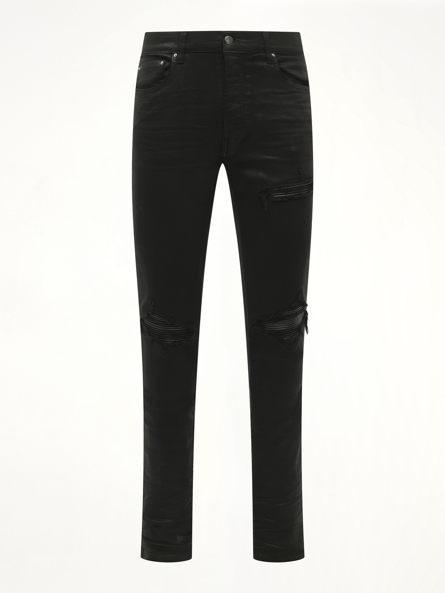 Waxed MX1 Jeans in Black Wax
