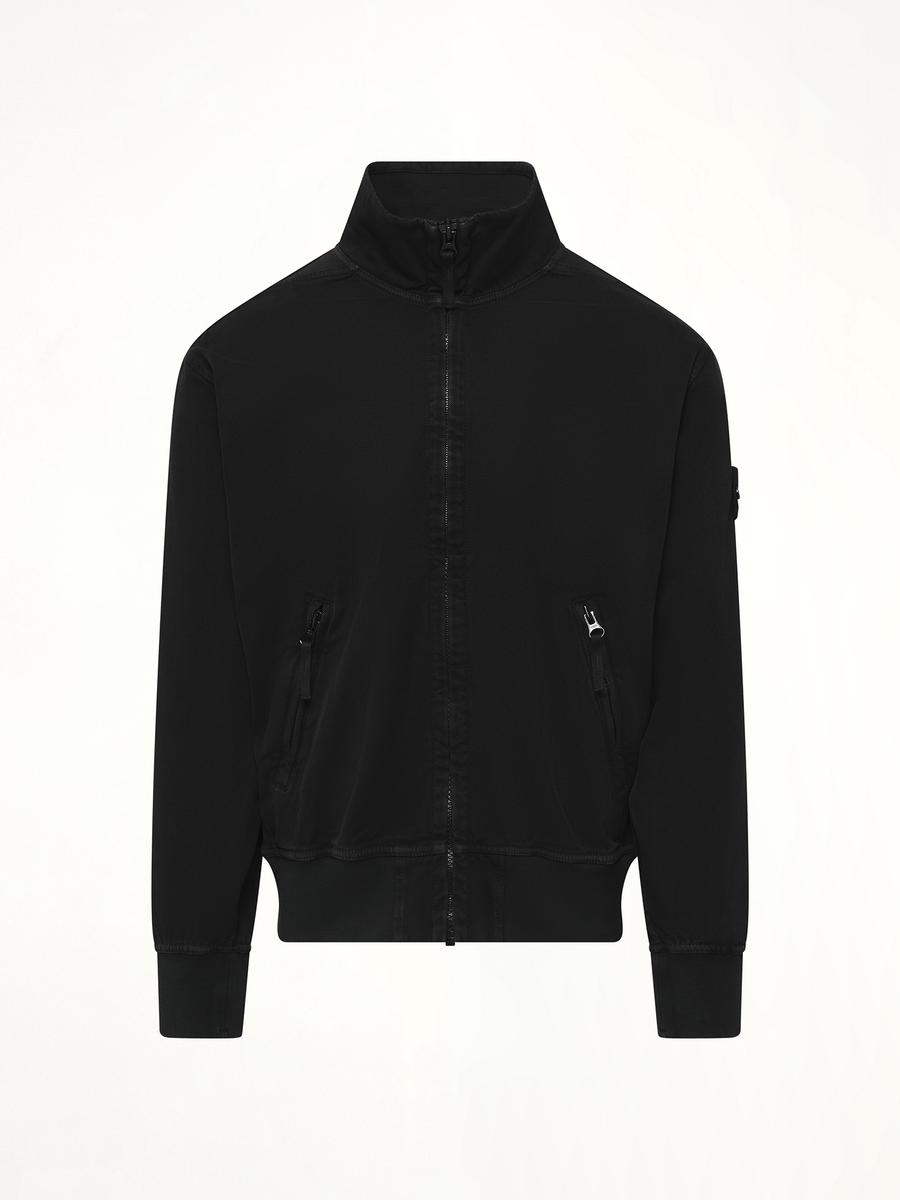 610005 Giubbotto Zip Up Cardigan in Black