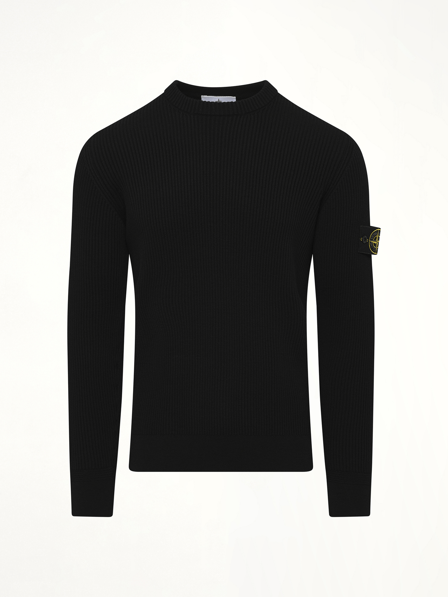 510005 Wool Crew Neck Sweater in Black