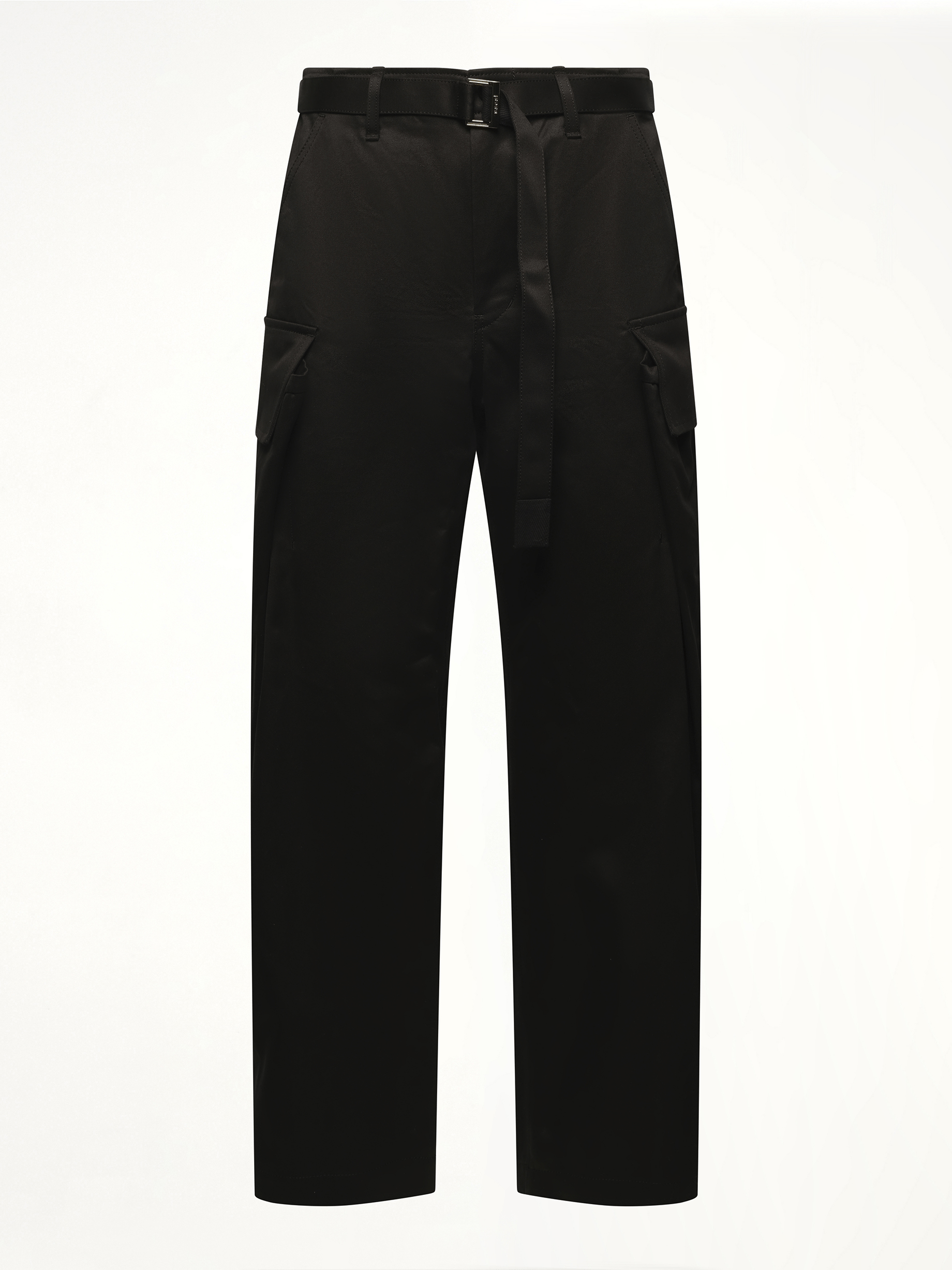 SACAI - Mens Cotton Chino Pants in Black |MARAIS SACAI - Mens Cotton Chino Pants in Black |MARAIS