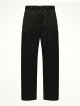 Cotton Chino Pants in Black