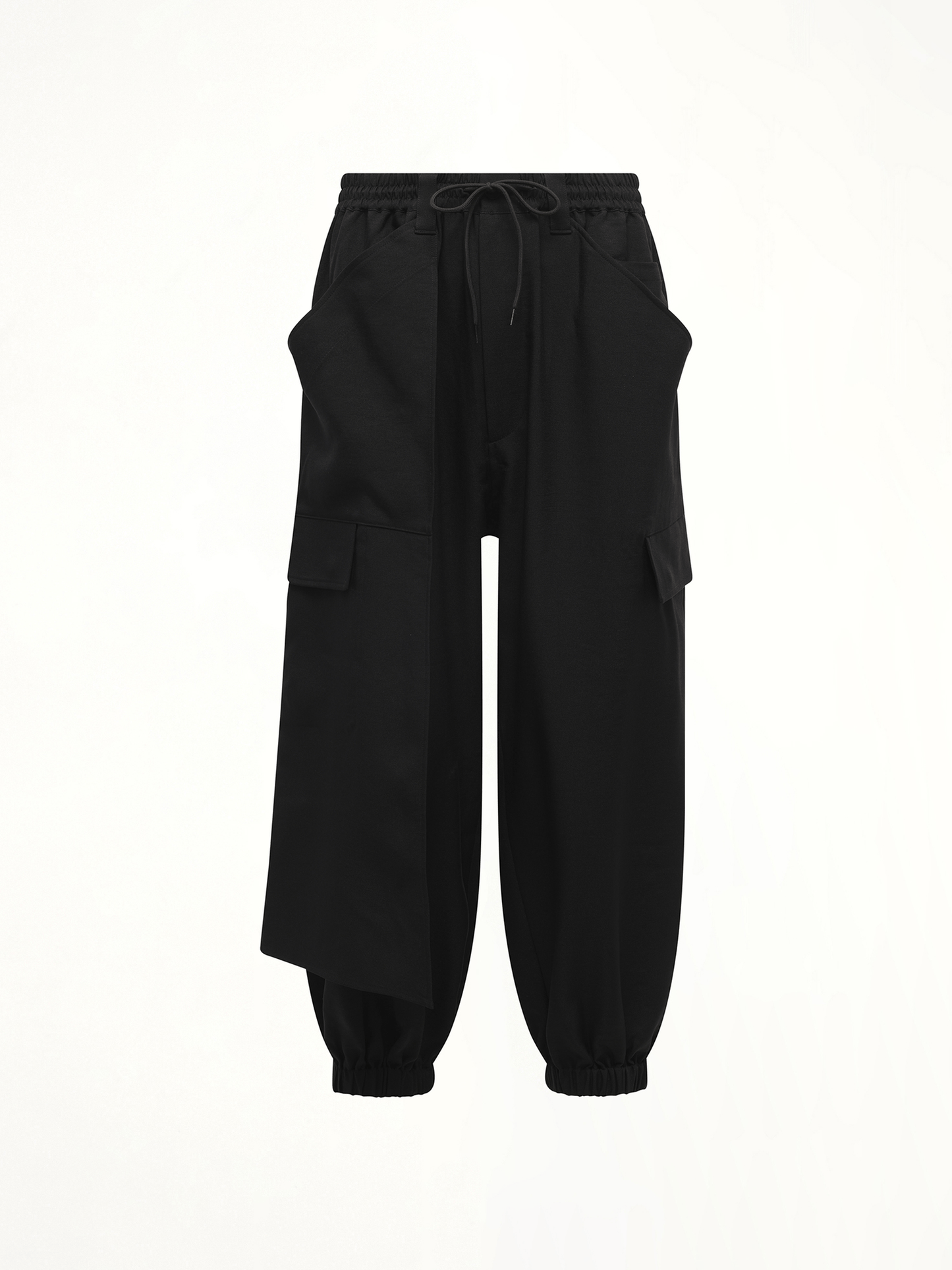 Sport Uniform Cuffed Cargo Pants in Black