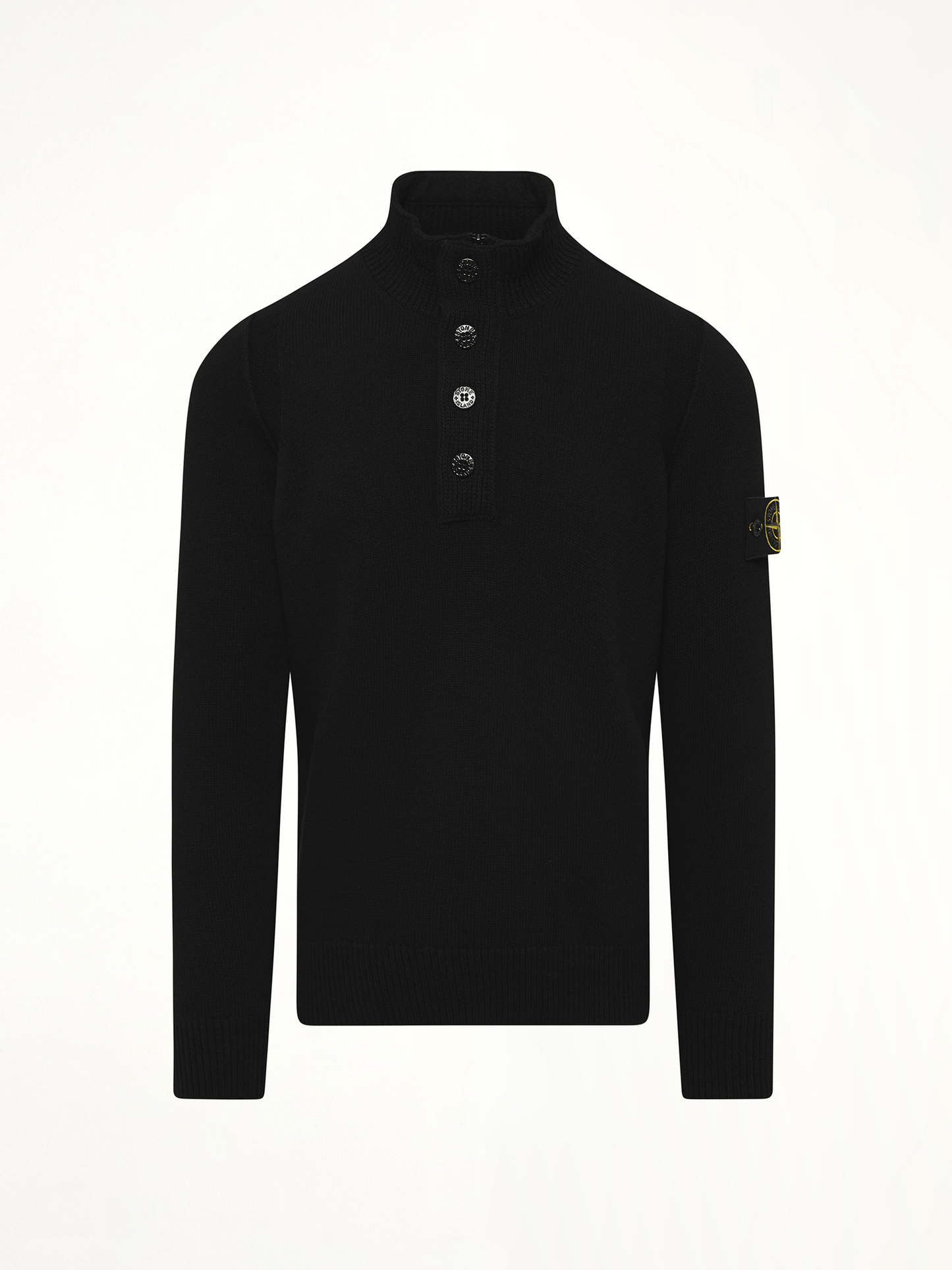 510004 Lambs Wool LS Polo in Black