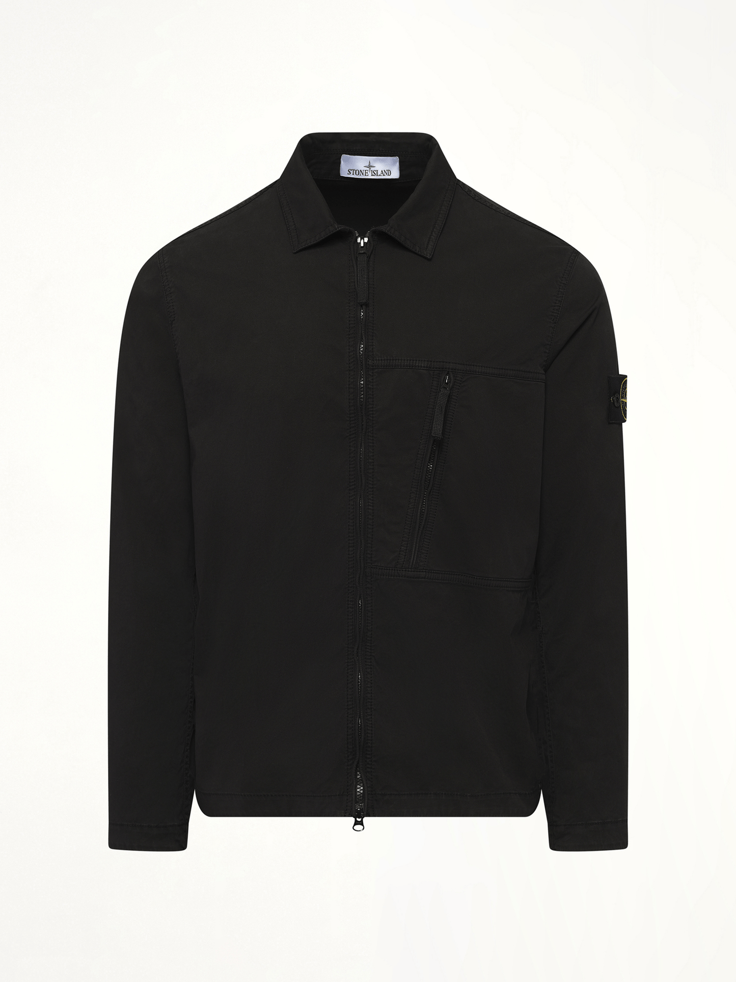 120000 Supima Overshirt in Black