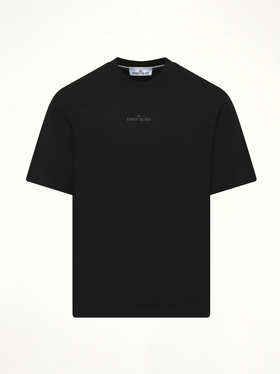 210003 Industrial Print S/S T-Shirt in Black