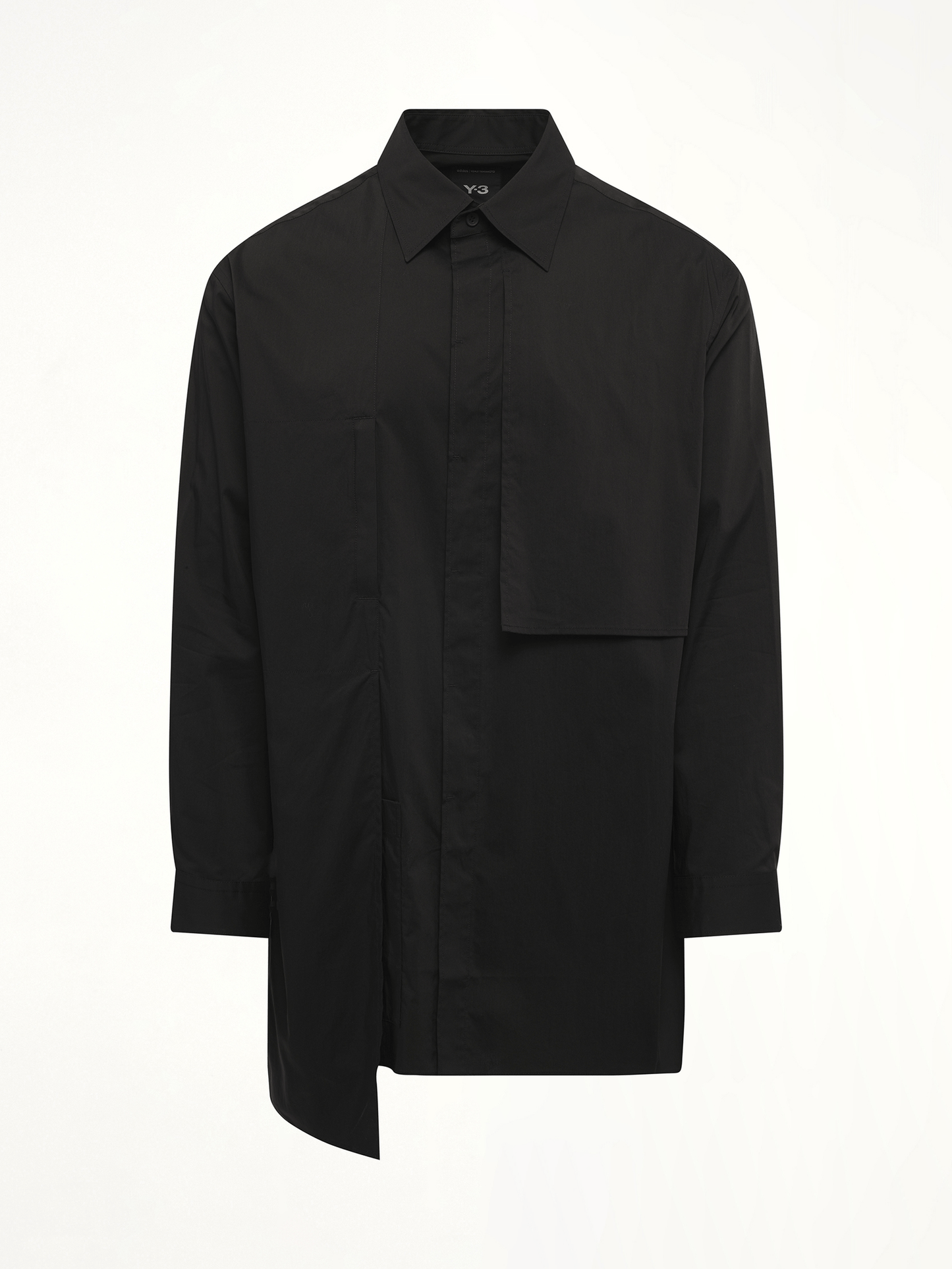 Sporty Cotton Shirt in Black