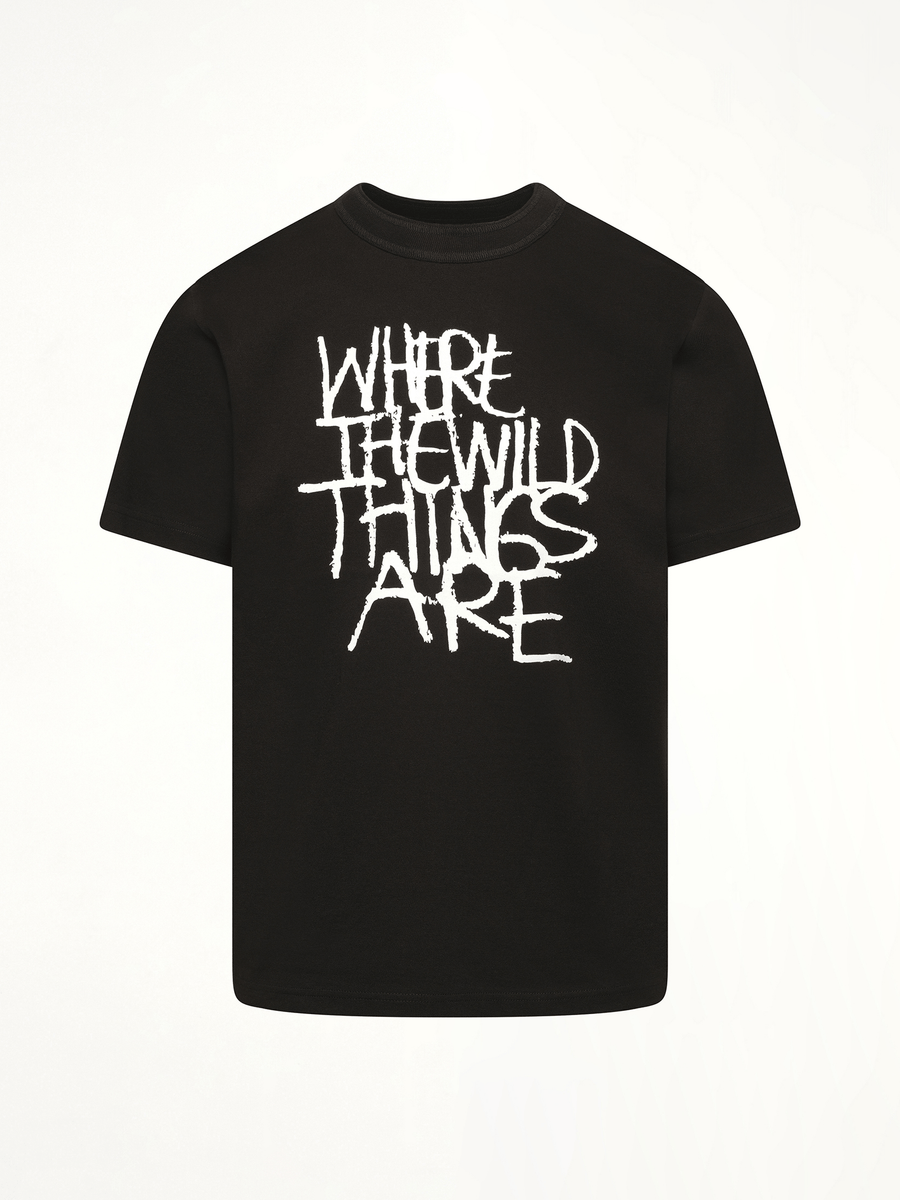 WHERE THE WILD THINGS ARE Logo T-Shirt in Black