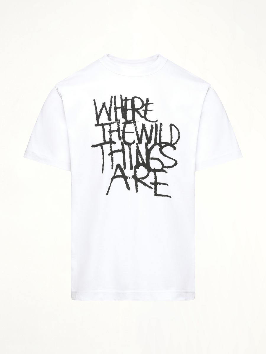 WHERE THE WILD THINGS ARE Logo T-Shirt in White