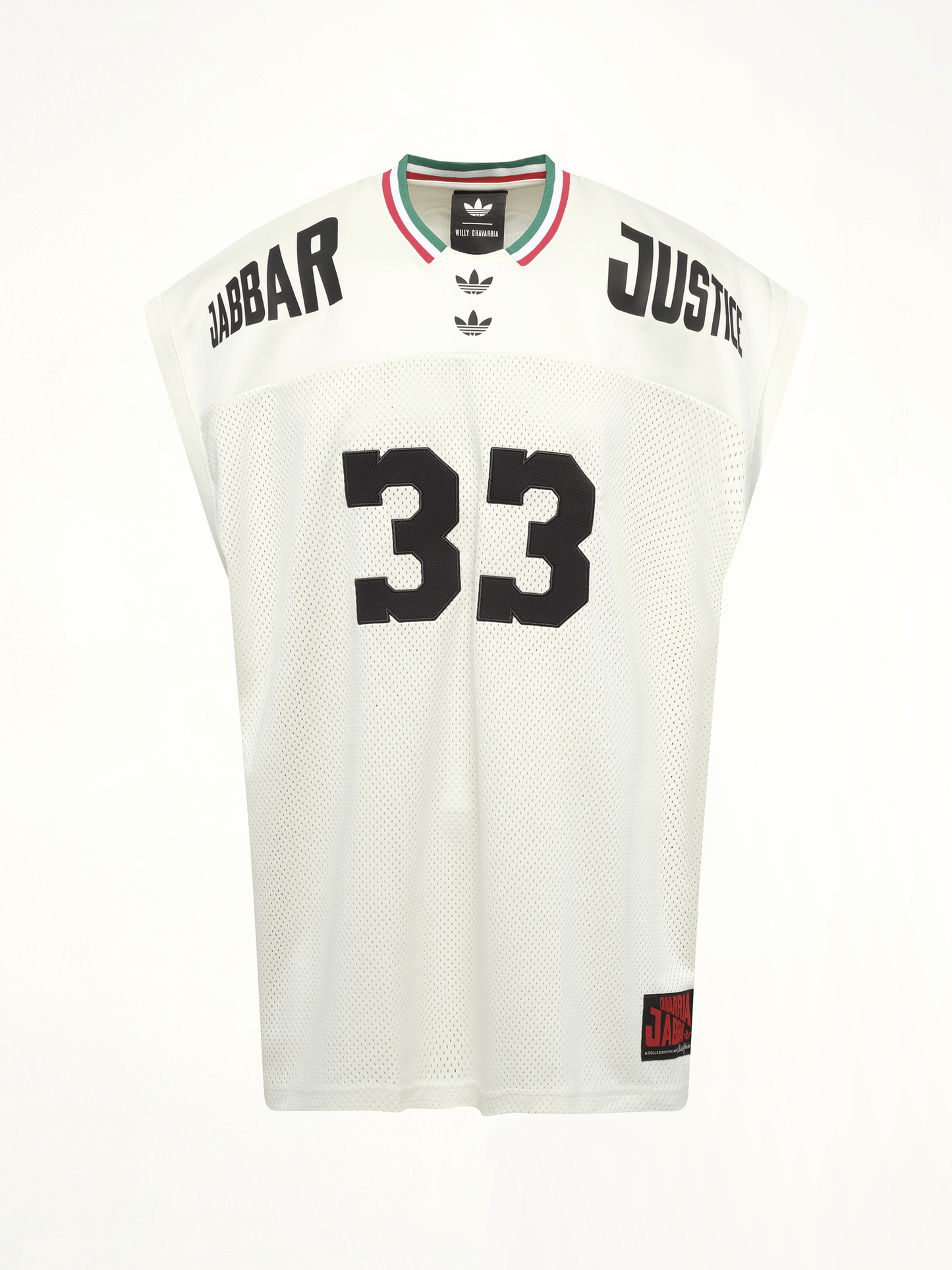 Adidas X Chavarria Jabbar Basketball Jersey in Off White