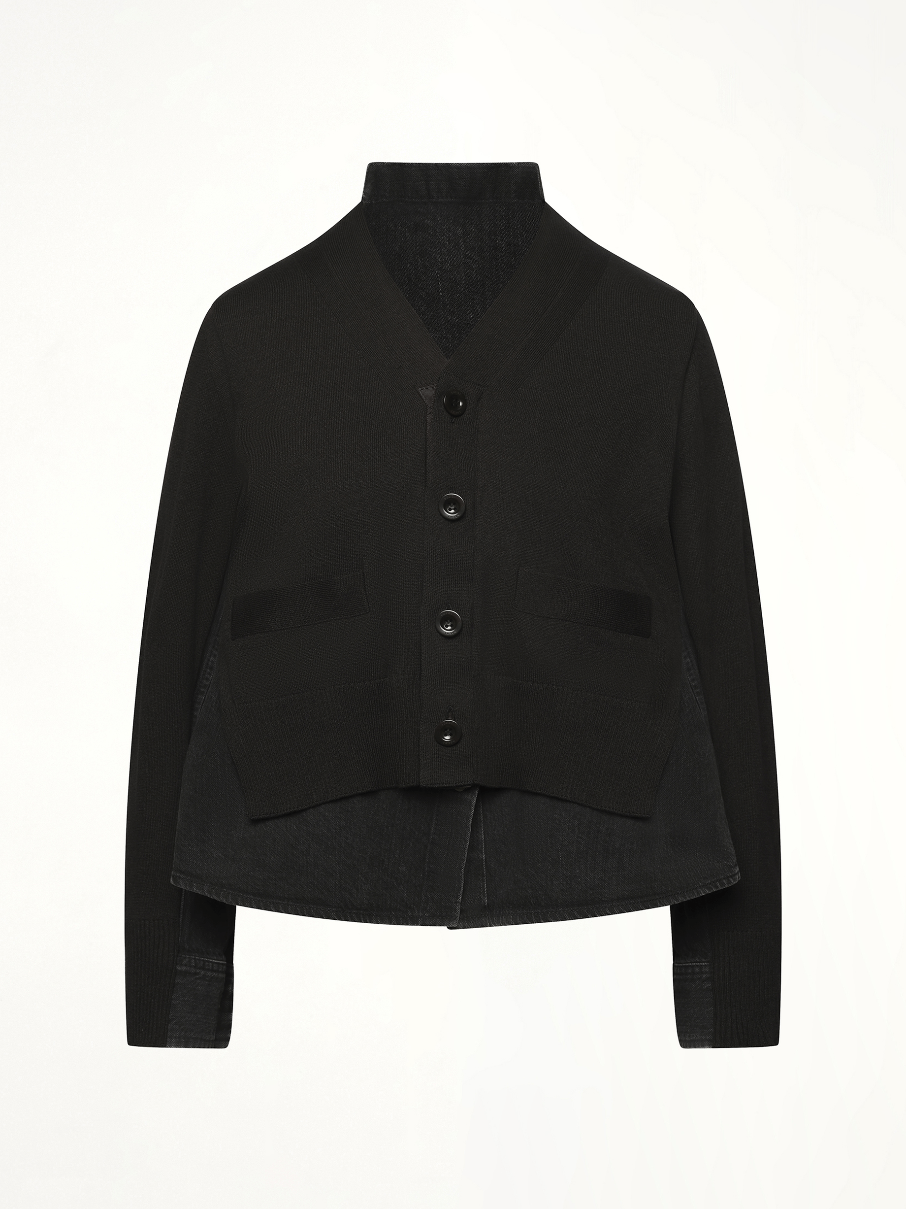 블랙 FW25 데님 x 니트 가디건