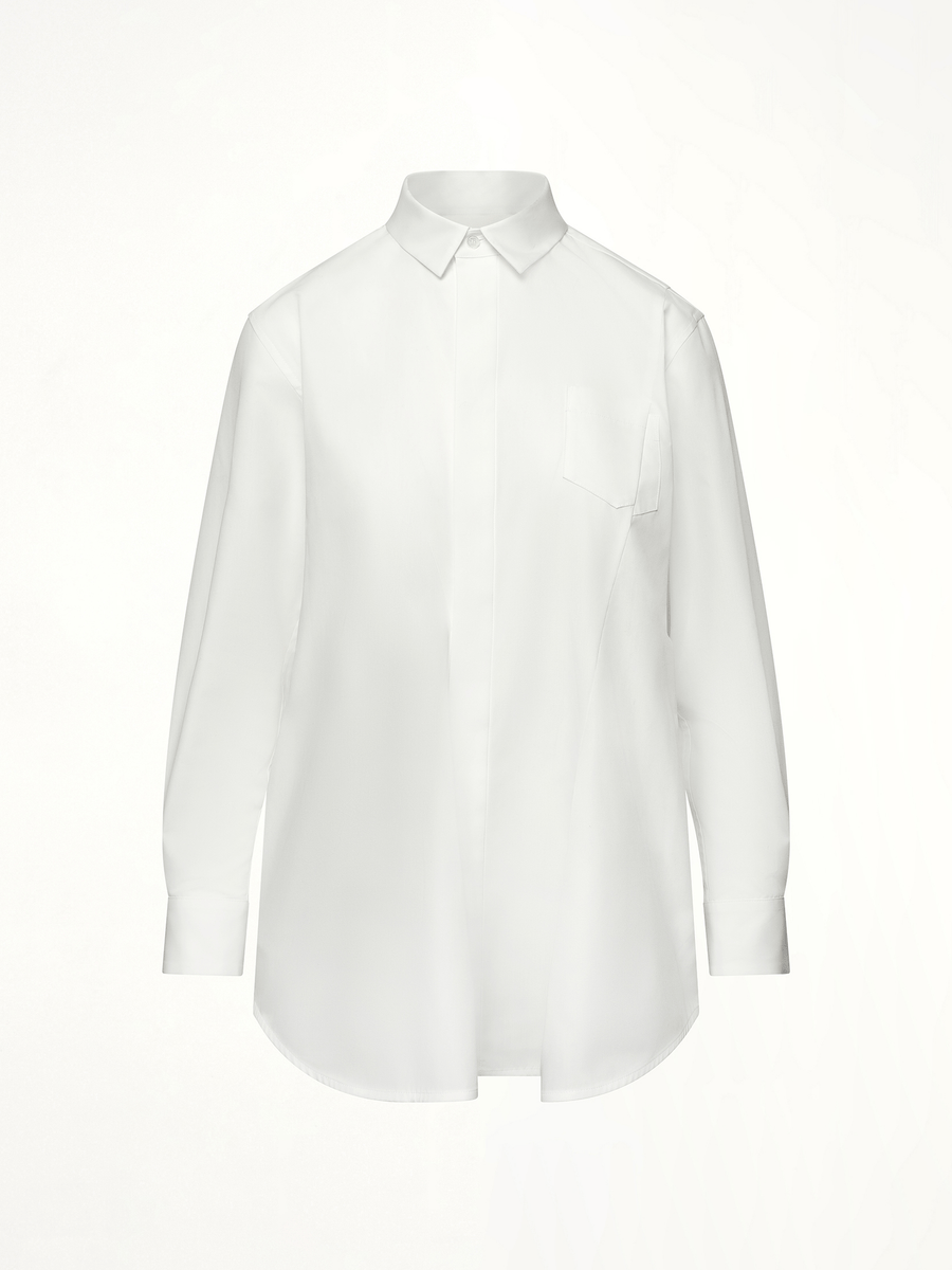 Poplin Shirt in Off White