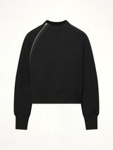 S Sponge Sweat Pullover in Black