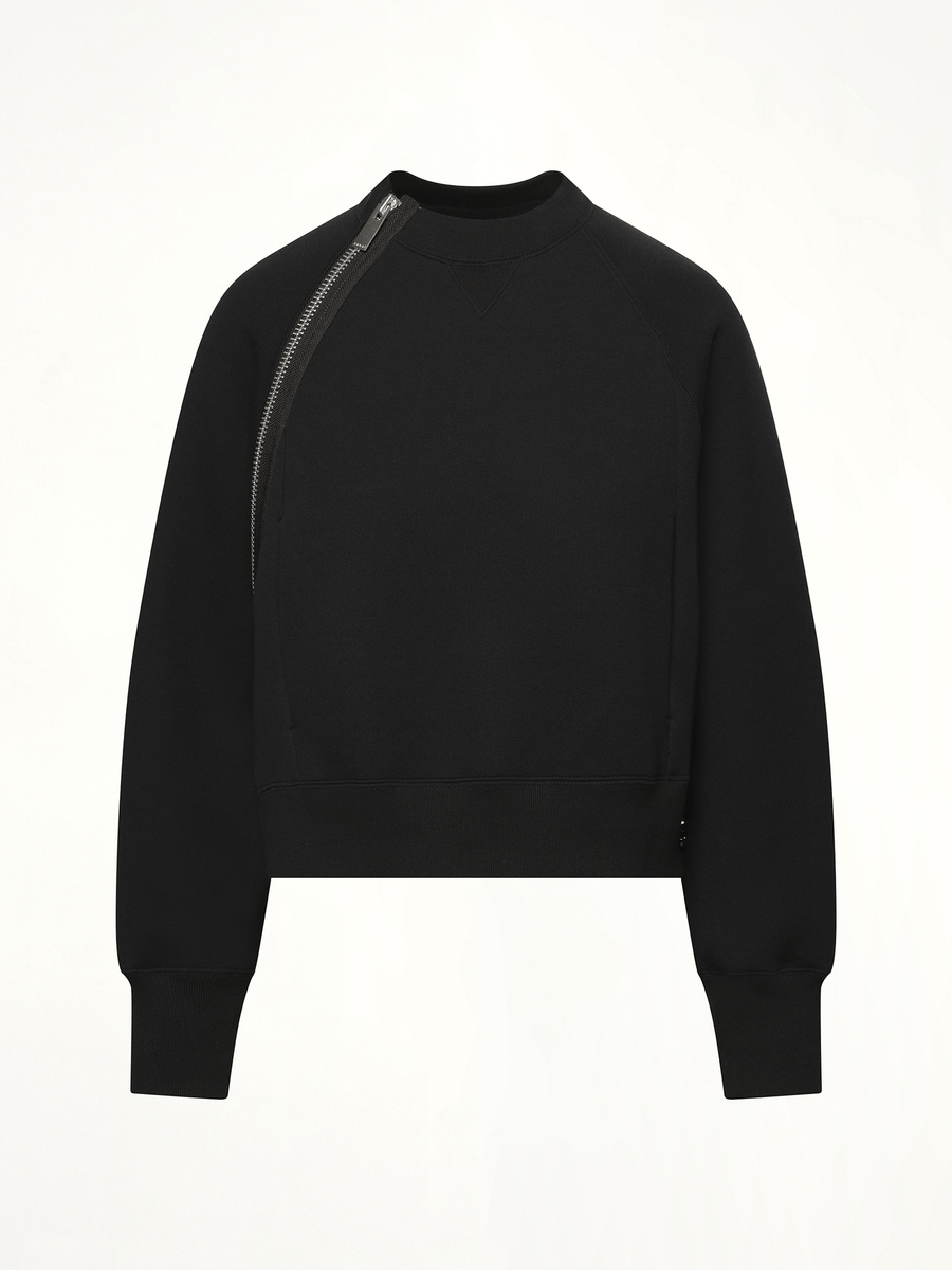 S Sponge Sweat Pullover in Black