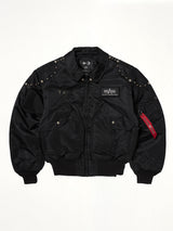 TC x Alpha Industries 봄버 재킷 (리벳 버전) 블랙