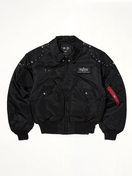 TC x Alpha Industries Bomber Jacket (Rivet Ver) in Black