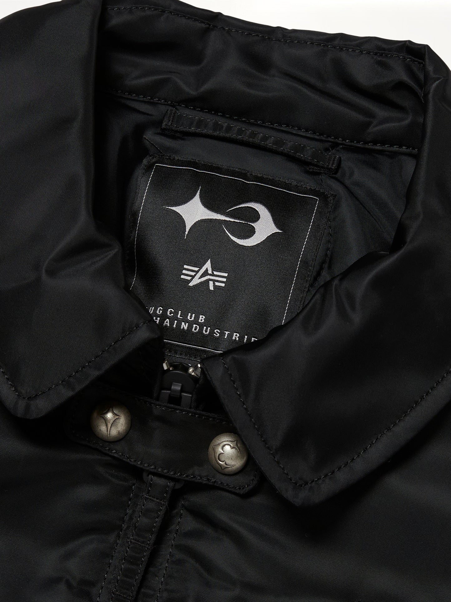 TC x Alpha Industries Bomber Jacket (Rivet Ver) in Black