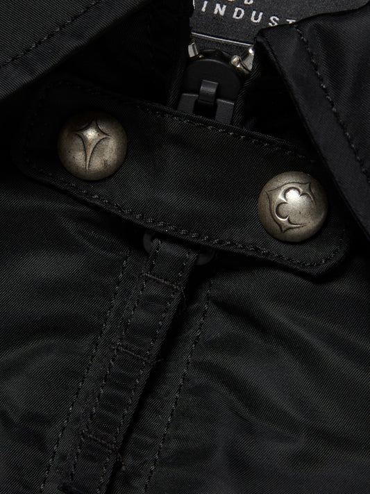 TC x Alpha Industries Bomber Jacket (Rivet Ver) in Black