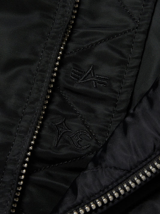 TC x Alpha Industries Bomber Jacket (Rivet Ver) in Black