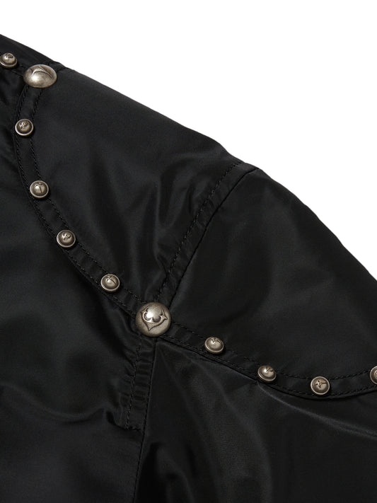 TC x Alpha Industries Bomber Jacket (Rivet Ver) in Black