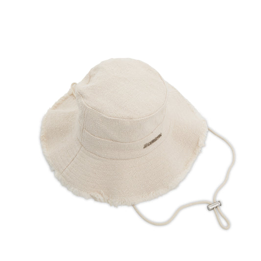 Artichaut Frayed Hat in Off White