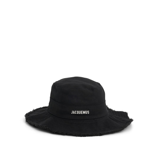 Artichaut Frayed Expedition Hat in Black