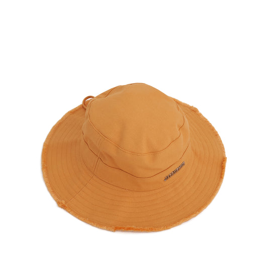 Artichaut Frayed Expedition Hat in Light Yellow