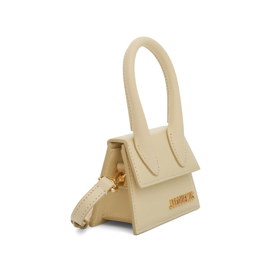 Le Chiquito Mini Leather Bag in Ivory