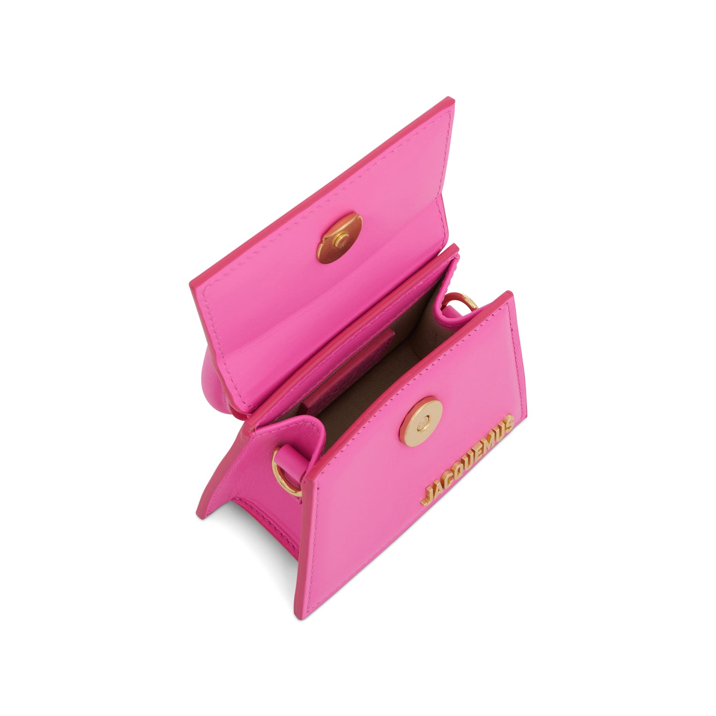 Le Chiquito Mini Leather Bag in Neon Pink