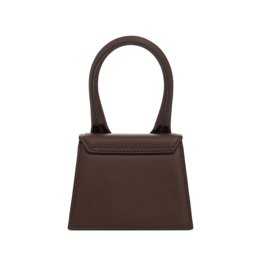 Le Chiquito Mini Leather Bag in Midnight Brown