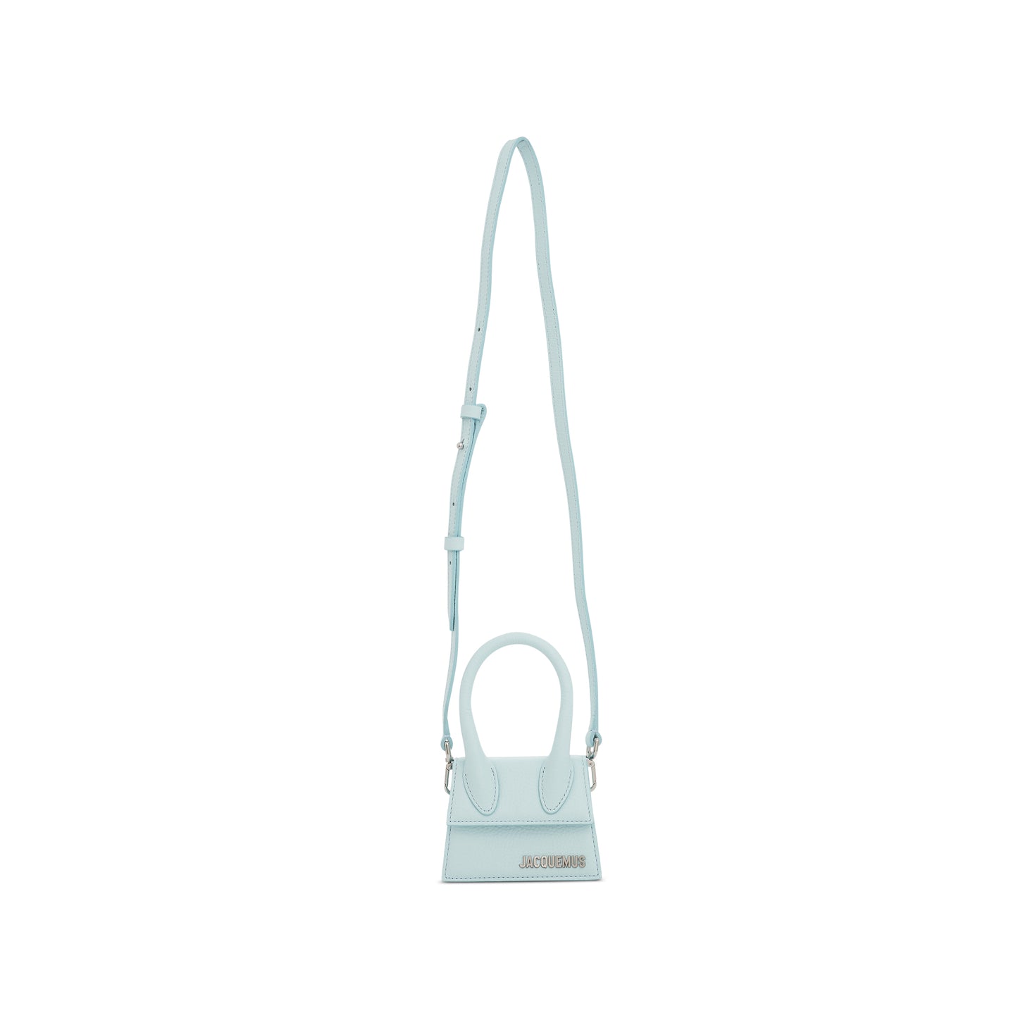 Le Chiquito Mini Grained Leather Bag in Light Blue