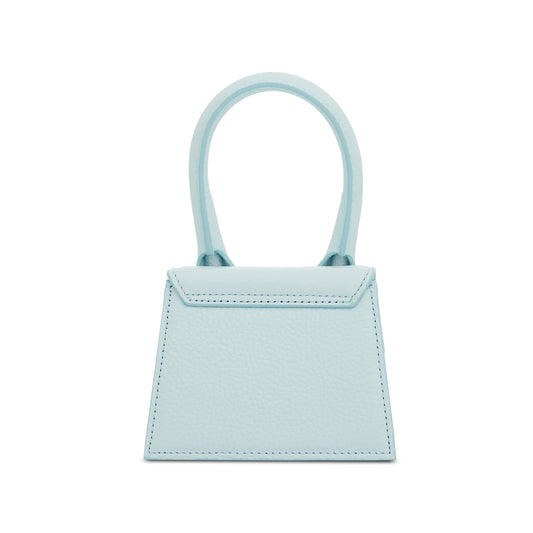 Le Chiquito Mini Grained Leather Bag in Light Blue