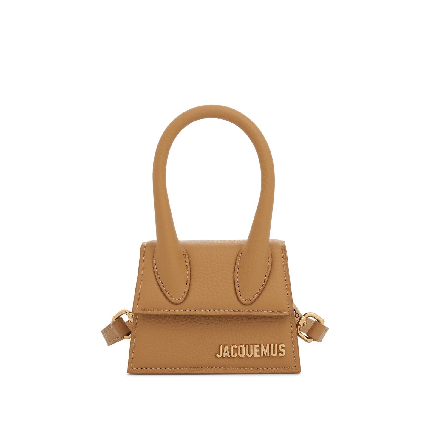 Le Chiquito Mini Grained Leather Bag in Camel