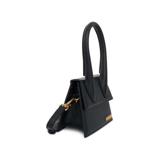 Le Chiquito Moyen Leather Bag in Black