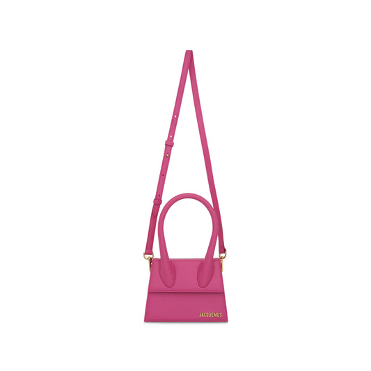 Le Chiquito Moyen Leather Bag in Pink