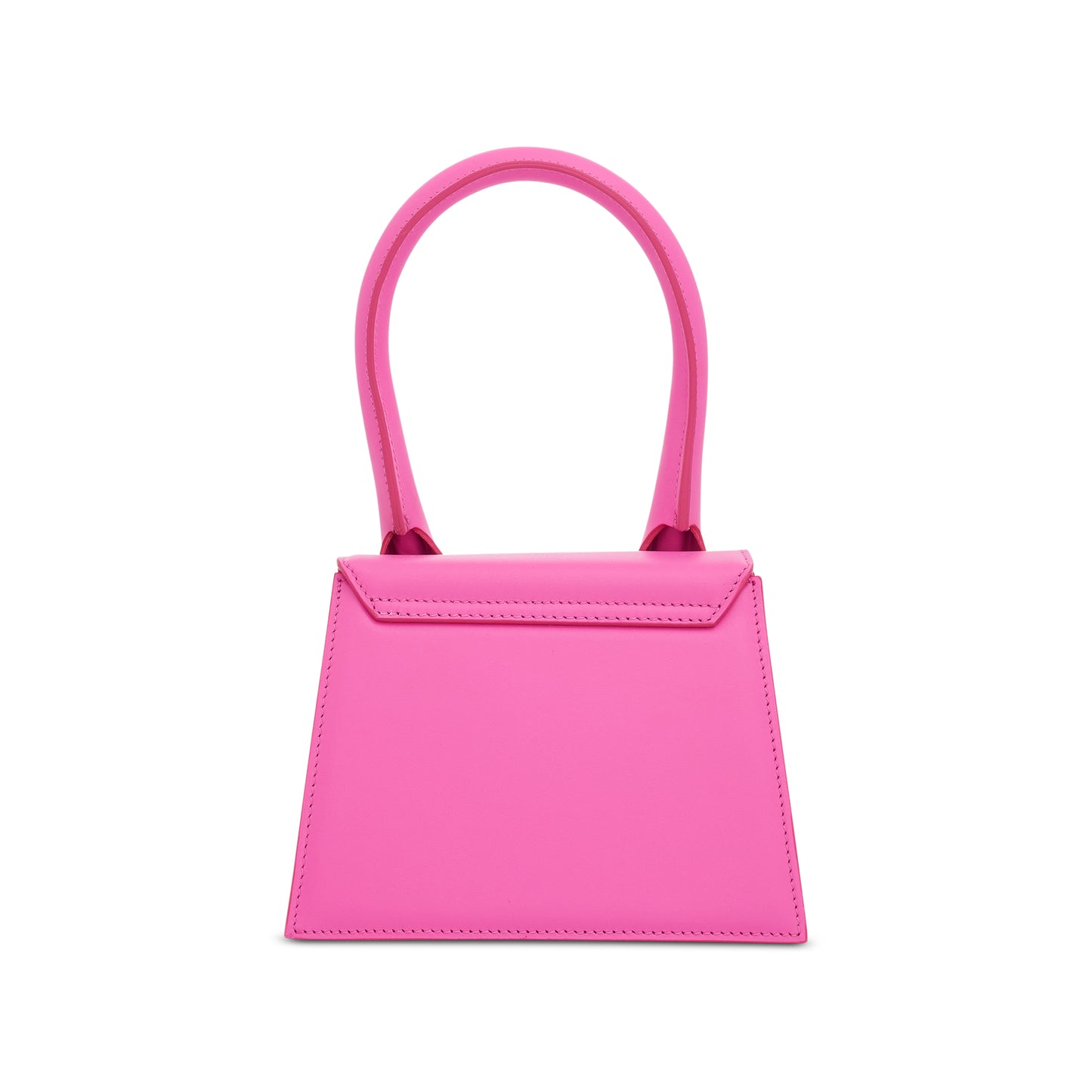 Le Chiquito Moyen Leather Bag in Neon Pink