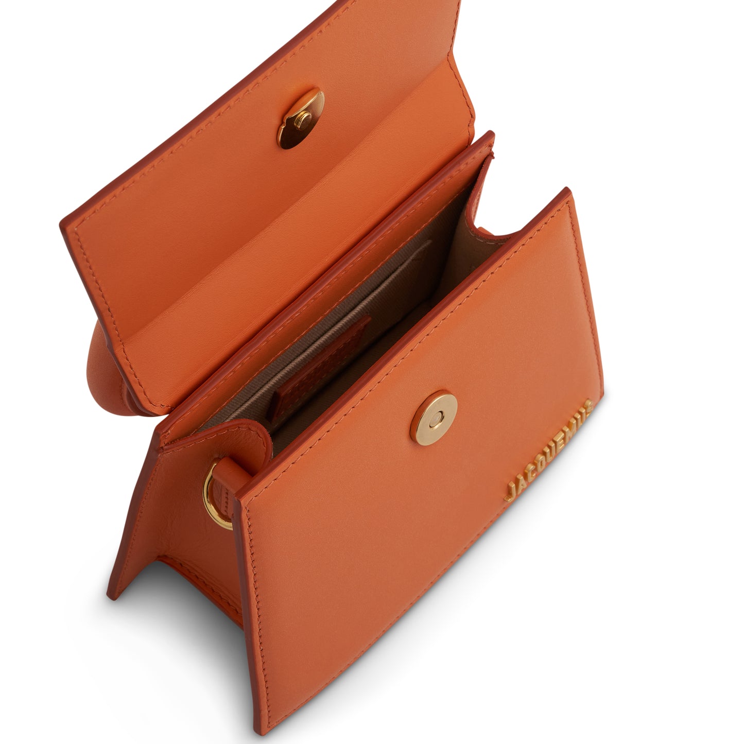 Le Chiquito Moyen Leather Bag in Orange