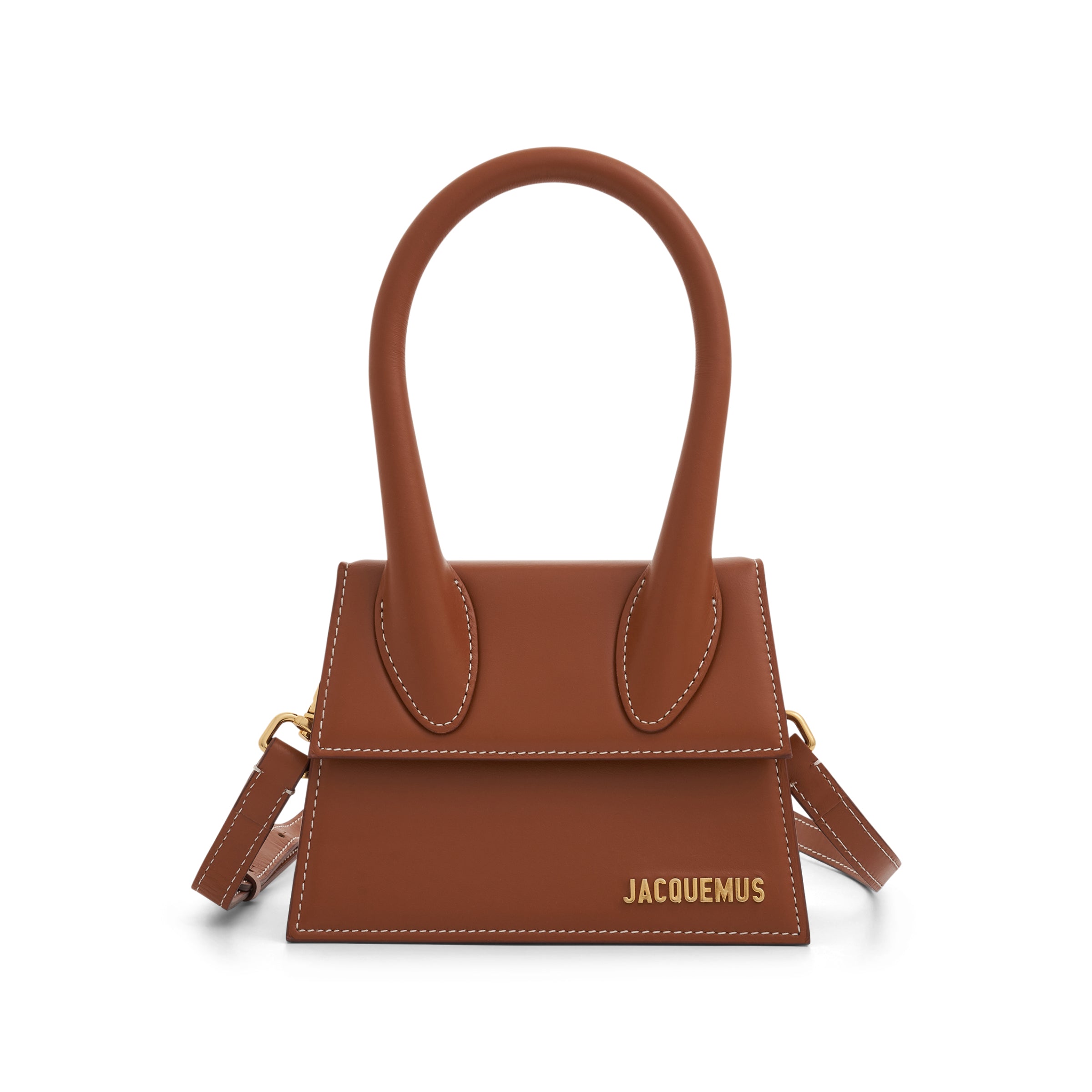 Le Chiquito Moyen Leather Bag in Light Brown