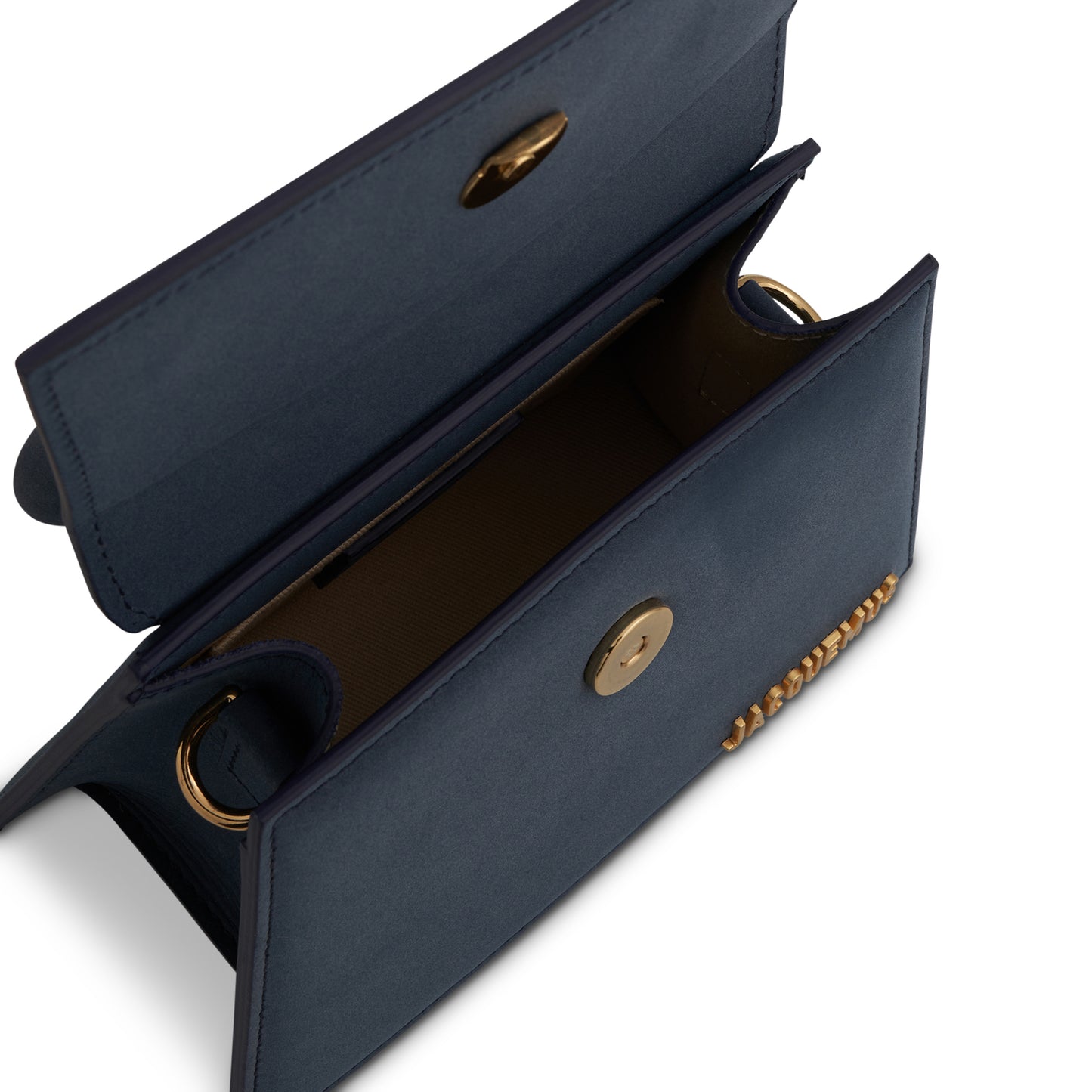 Le Chiquito Moyen Leather Bag in Dark Navy