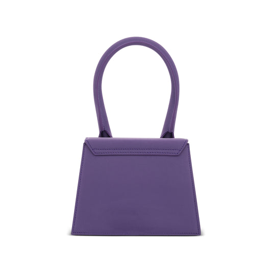 Le Chiquito Moyen Leather Bag in Purple