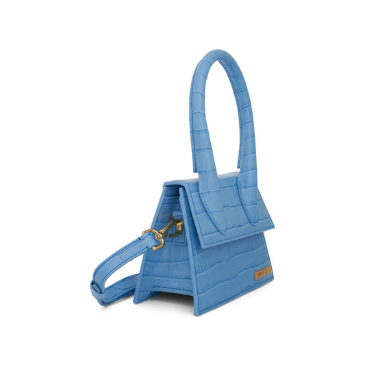 Le Chiquito Moyen Leather Bag in Blue