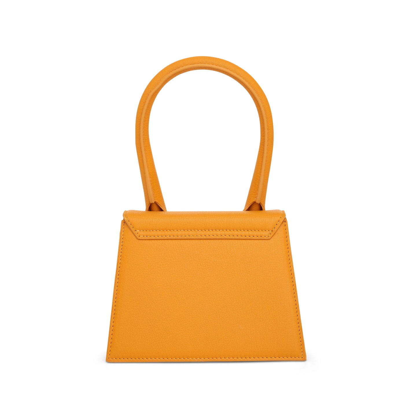 Le Chiquito Moyen Leather Bag in Dark Orange