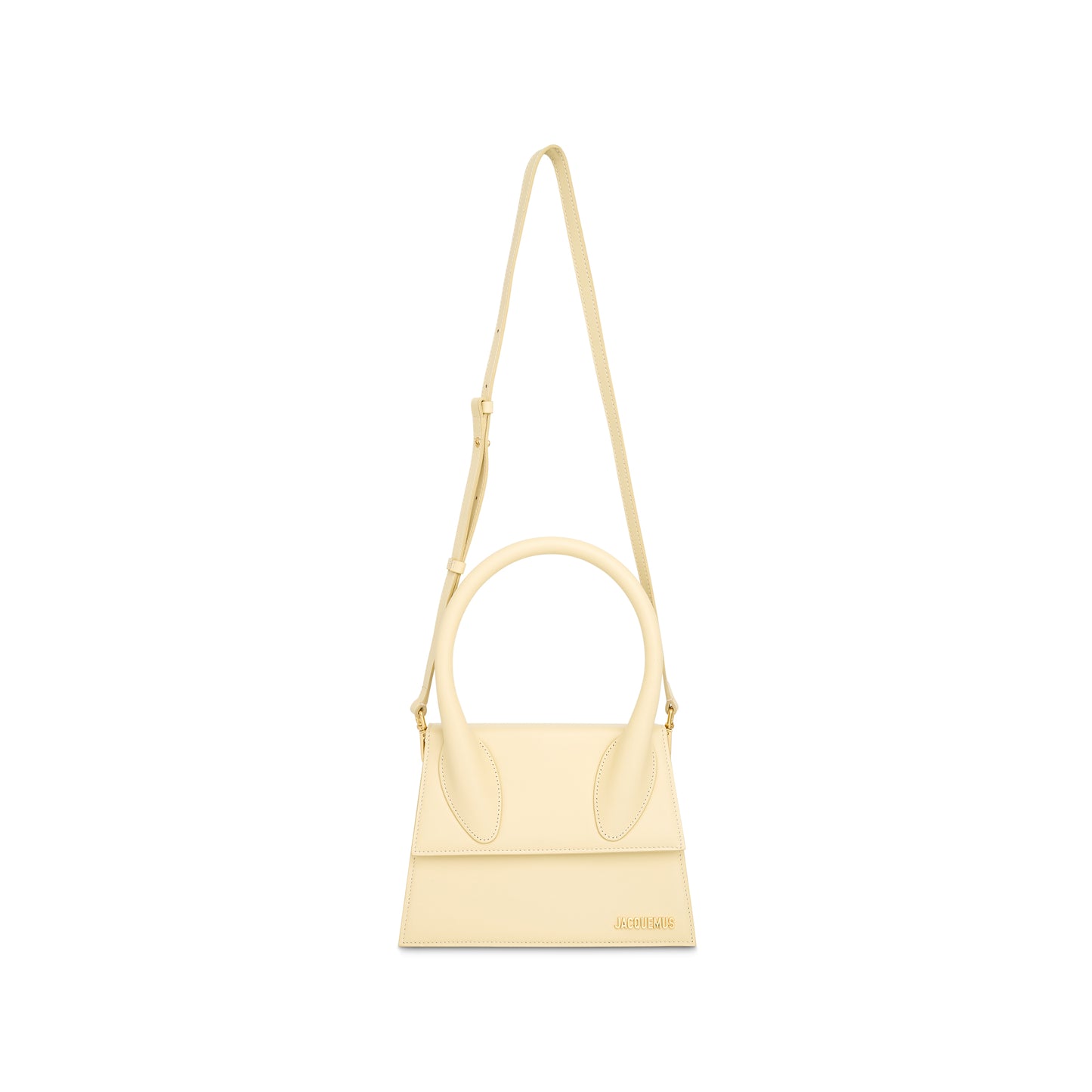 Le Grand Chiquito Leather Bag in Ivory