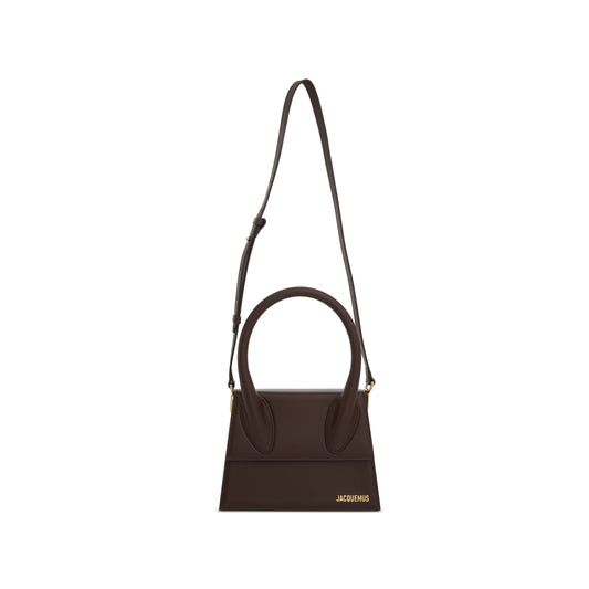 Le Grand Chiquito Leather Bag in Midnight Brown