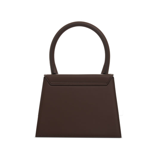 Le Grand Chiquito Leather Bag in Midnight Brown