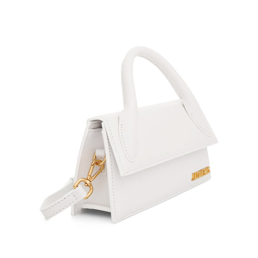 Le Chiquito Long Leather Bag in White