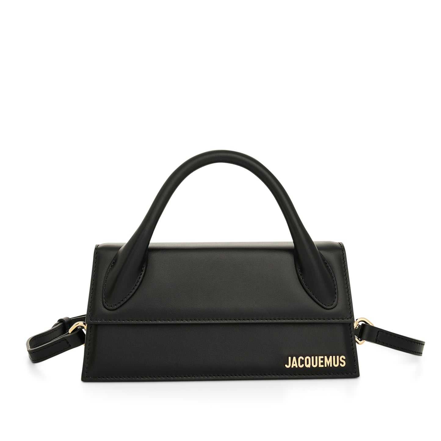 Le Chiquito Long Leather Bag in Black