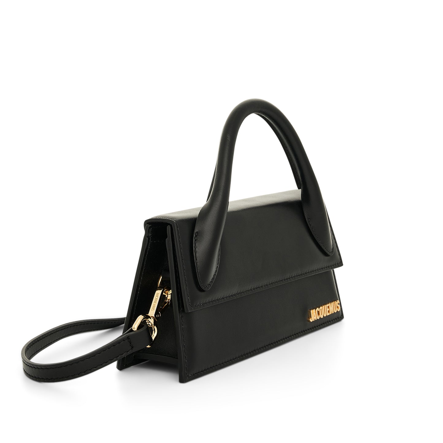 Le Chiquito Long Leather Bag in Black