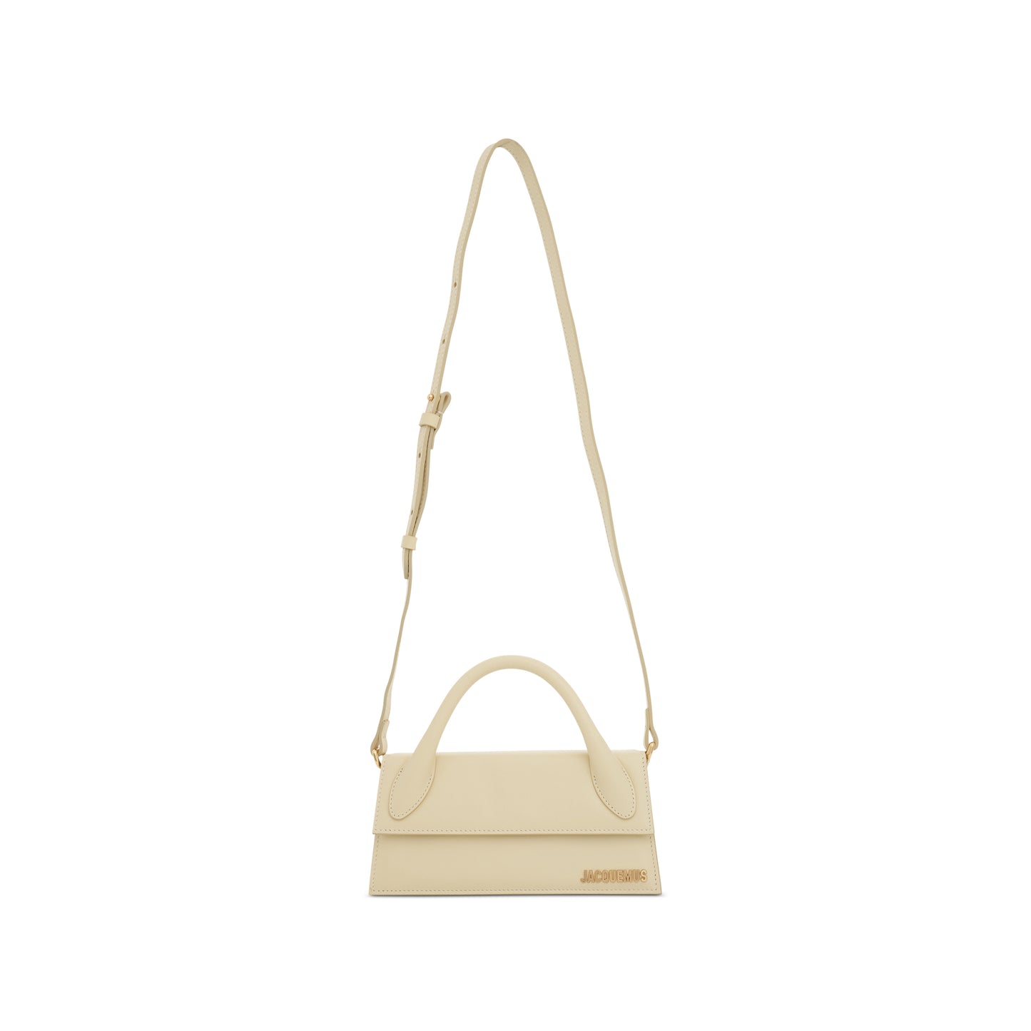 Le Chiquito Long Leather Bag in Ivory