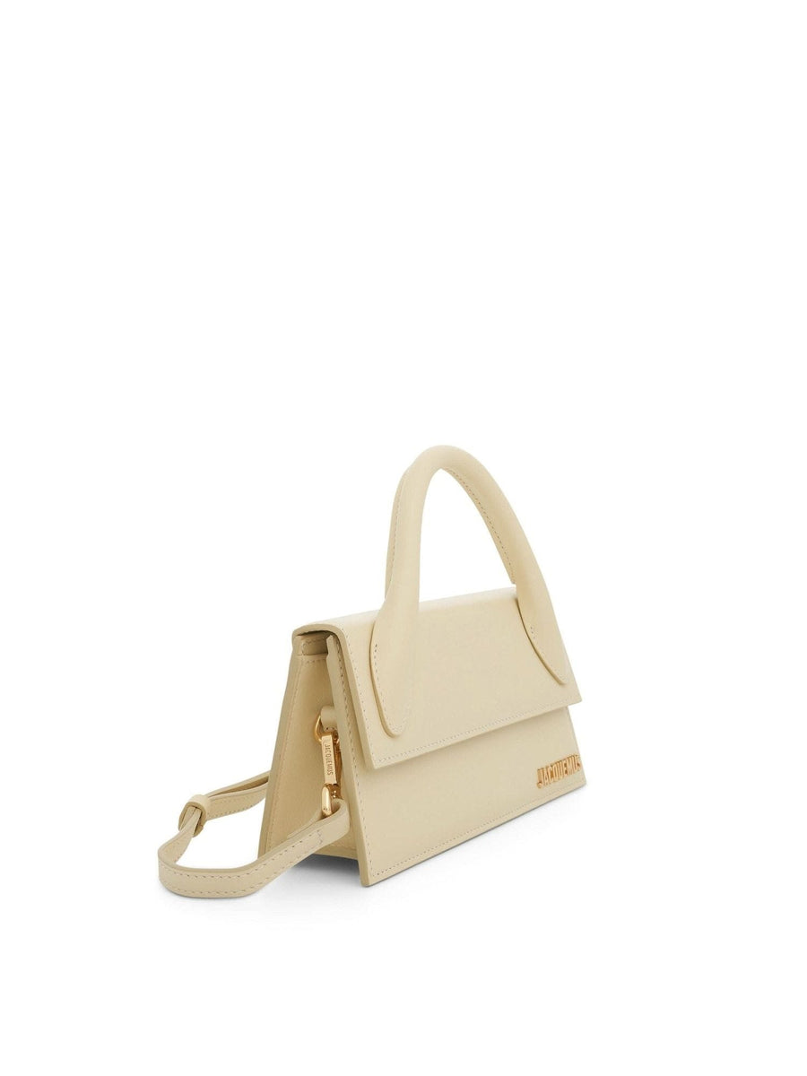 Le Chiquito Long Leather Bag in Ivory