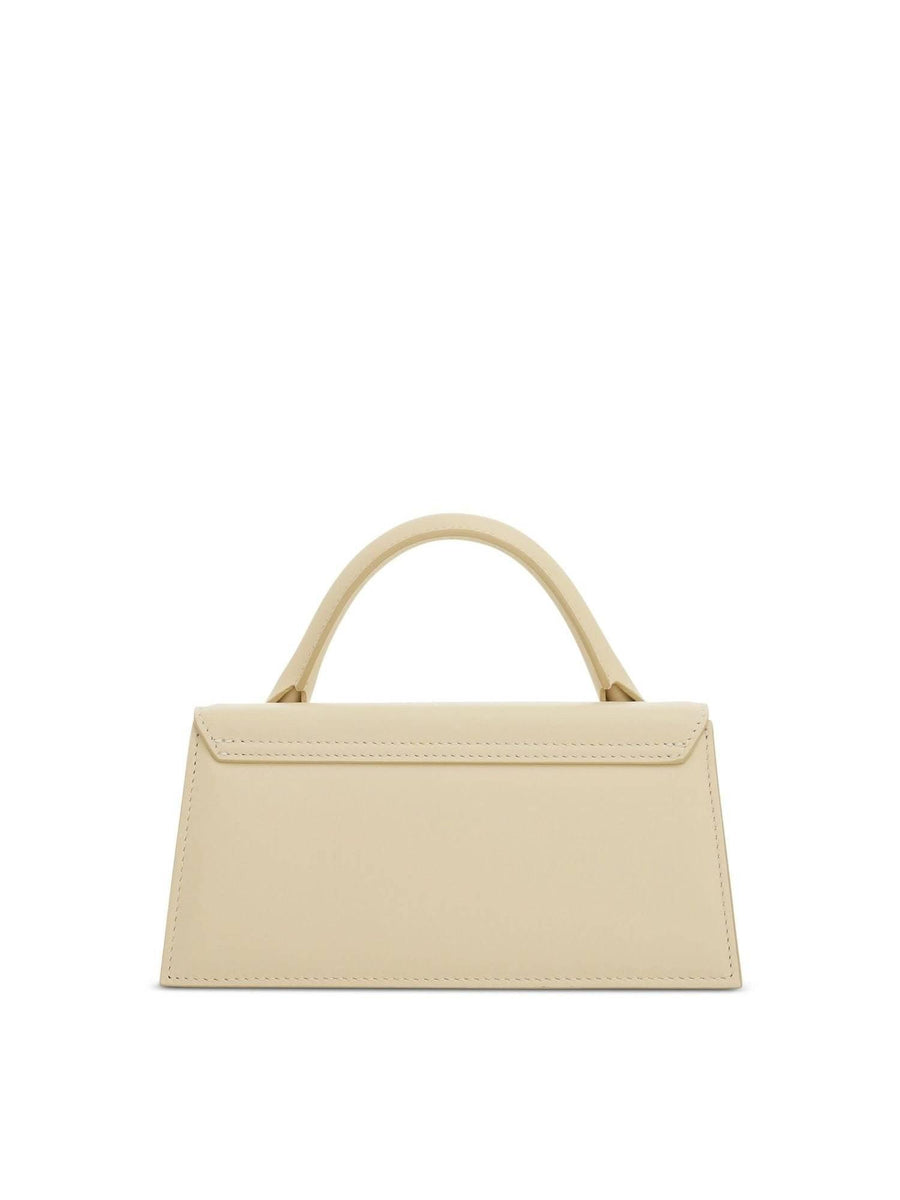 Le Chiquito Long Leather Bag in Ivory
